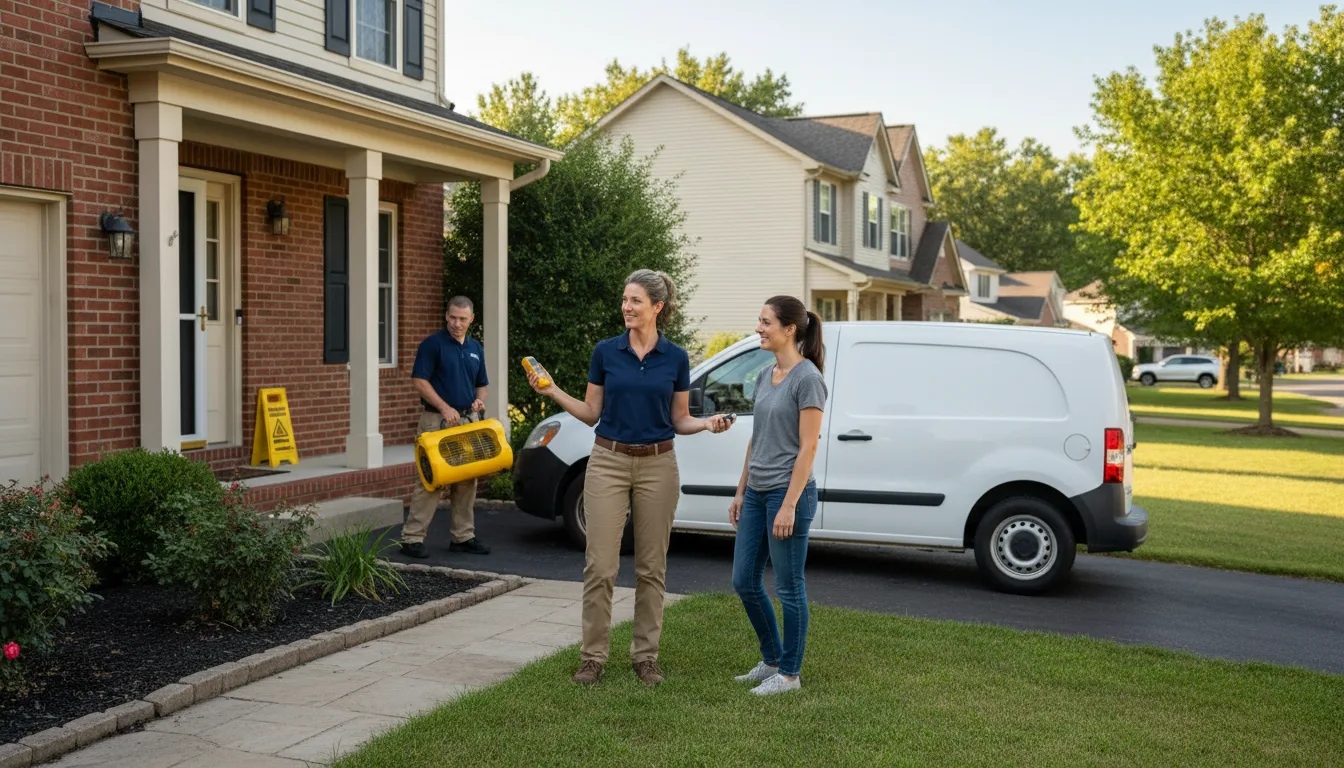 Residential water damage restoration in Eastport, ID